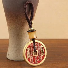 Mountain Spirit Coin - Taoist Master Blessed Talisman for Protection & Good Fortune