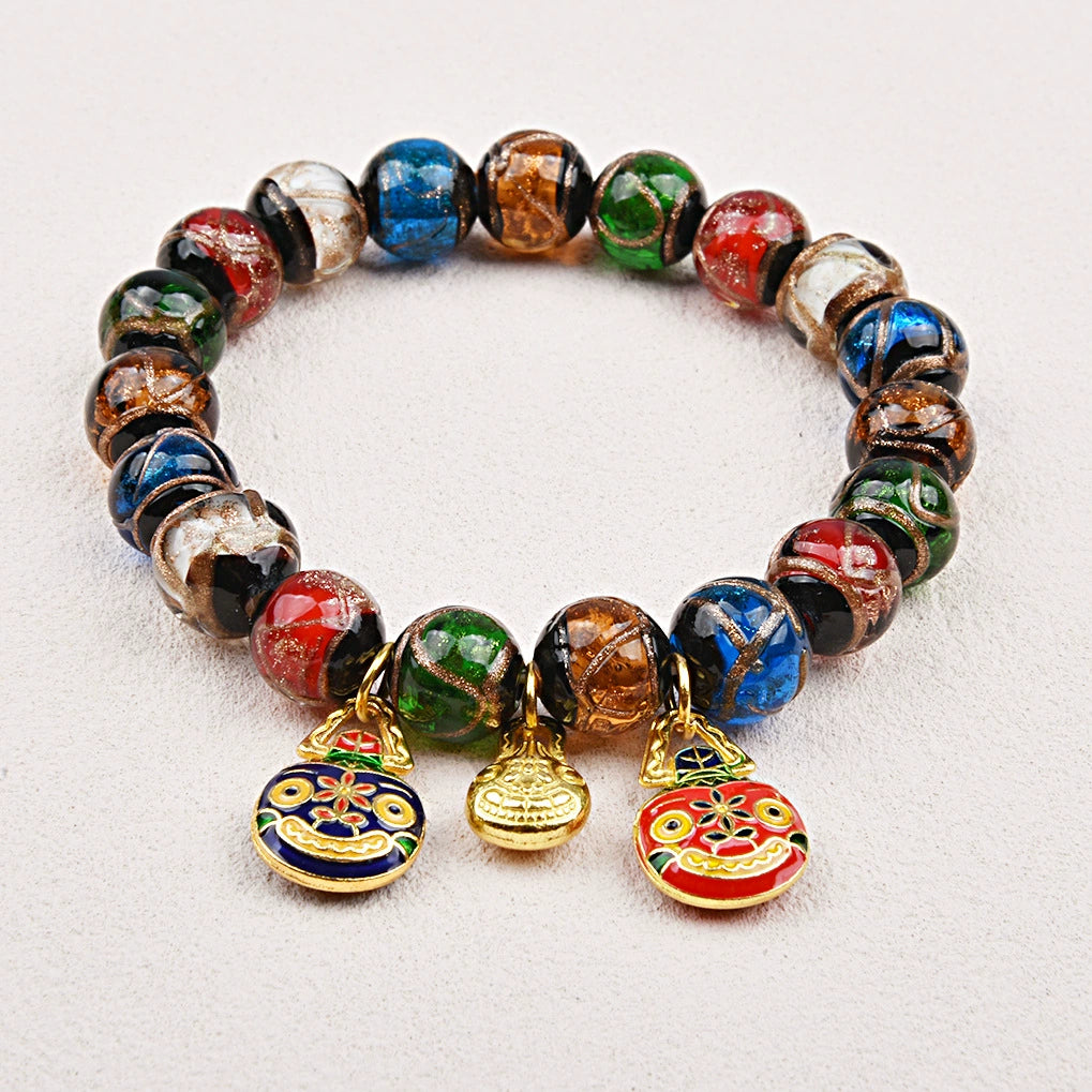 Five Elements Temple Blessing Bracelet - Wealth & Protection Aura